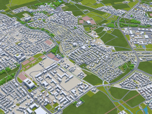 Muenster mnster city germany 60km 3D 模型