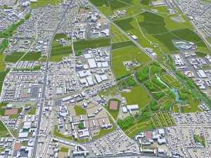 Muenster mnster city germany 60km 3D 模型