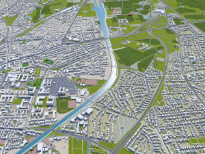 Muenster mnster city germany 60km 3D 模型