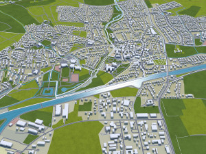 Muenster mnster city germany 60km 3D 模型