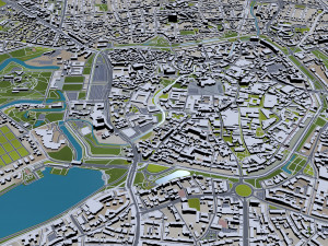 Muenster mnster city germany 60km 3D 模型