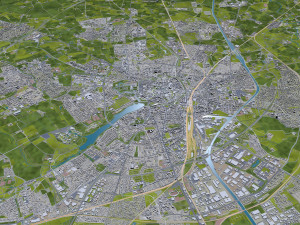 Muenster mnster city germany 60km 3D 模型