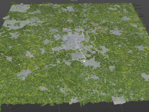 Muenster mnster city germany 60km 3D 模型