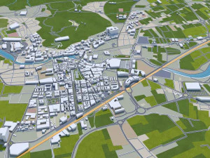 Murcia city cartagena spain 70km 3D Model