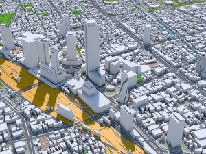 Nagoya city japan 60km Modelo 3D