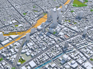 Nagoya city japan 60km 3D Model
