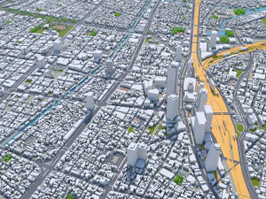 Nagoya city japan 60km 3D Model