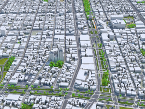 Nagoya city japan 60km Modelo 3D