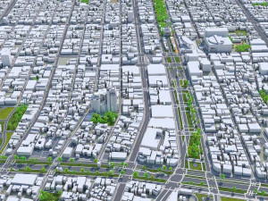 Nagoya city japan 60km 3D Model
