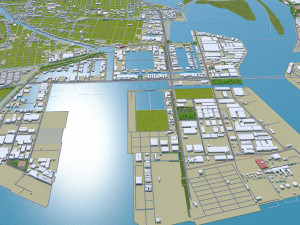 Nagoya city japan 60km Modelo 3D