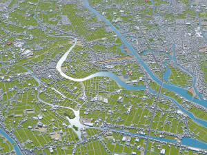 Nagoya city japan 60km 3D Model