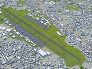 Nagoya city japan 60km Modelo 3D