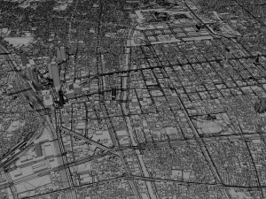 Nagoya city japan 60km Modelo 3D