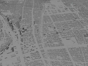 Nagoya city japan 60km 3D Model