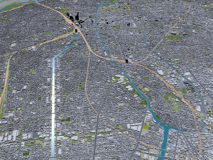 Nagoya city japan 60km Modelo 3D
