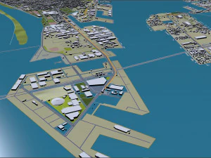 Nagoya city japan 60km 3D Model
