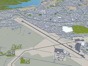 Nagpur city india 60km 3D Model