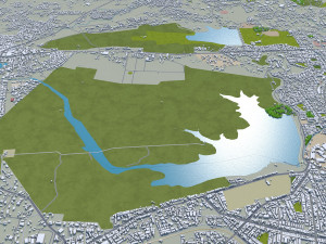 Nagpur city india 60km 3D Model