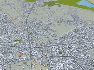 Nagpur city india 60km 3D Model
