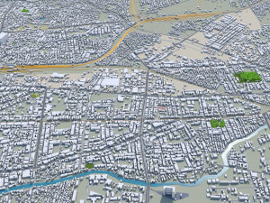 Nagpur city india 60km 3D Model