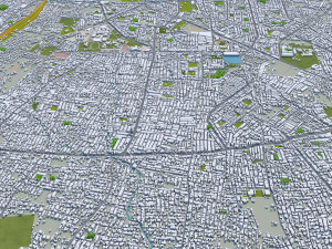 Nagpur city india 60km 3D Model