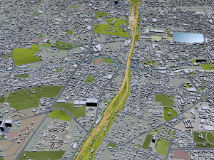 Nagpur city india 60km 3D Model
