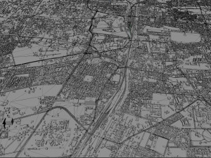 Nagpur city india 60km 3D Model