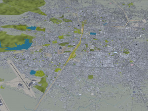 Nagpur city india 60km 3D Model