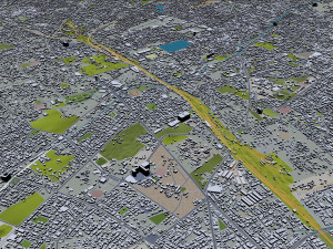 Nagpur city india 60km 3D Model