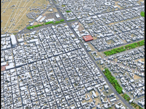 Najaf city iraq 30km 3D Model