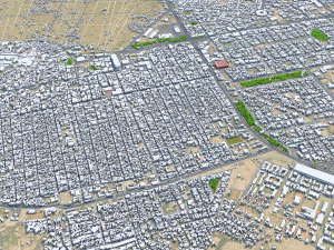 Najaf city iraq 30km 3D Model