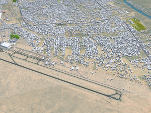 Najaf city iraq 30km 3D Model