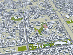 Najaf city iraq 30km 3D Model