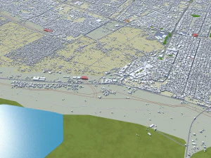 Najaf city iraq 30km 3D Model