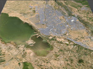 Najaf city iraq 30km 3D Model