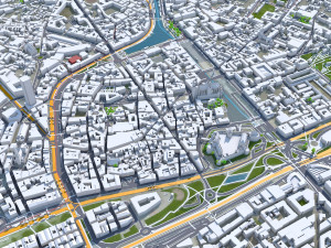 Nantes city france 60km Modelo 3D