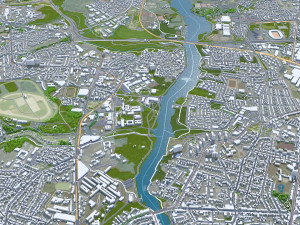 Nantes city france 60km Modelo 3D