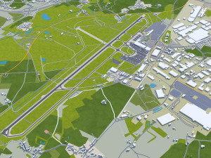 Nantes city france 60km Modelo 3D
