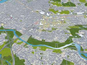 Nantes city france 60km Modelo 3D