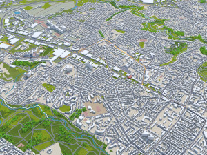 Nantes city france 60km Modelo 3D