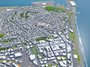 Napier hastings city new zealand 60km 3D Model