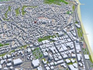 Napier hastings city new zealand 60km 3D Model