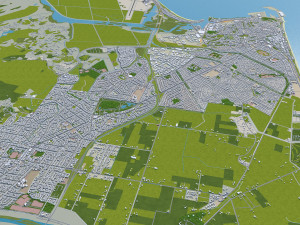Napier hastings city new zealand 60km 3D Model