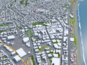 Napier hastings city new zealand 60km 3D Model