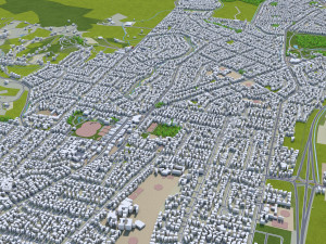 Napier hastings city new zealand 60km 3D Model