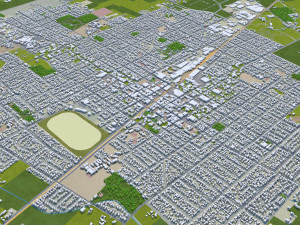 Napier hastings city new zealand 60km 3D Model