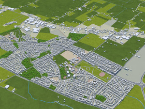 Napier hastings city new zealand 60km 3D Model