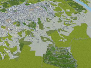 Napier hastings city new zealand 60km 3D Model