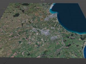 Napier hastings city new zealand 60km 3D Model