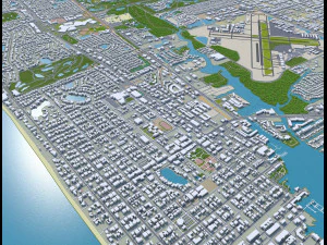 Naples florida city usa 30km 3D Model